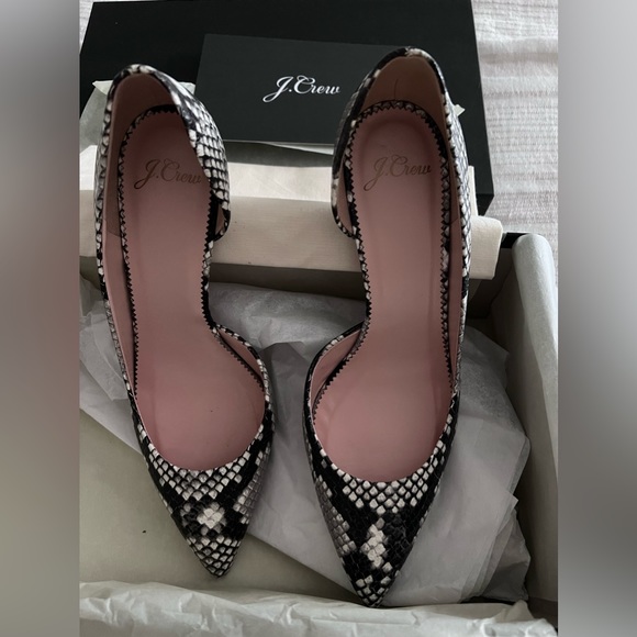 JCrew colette Pump in Snake 7US New - Picture 4 of 7